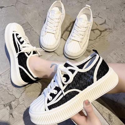 Дышащая сетка Forrest Gump Shoes Little White Shoes Женские летние новые универсальные повседневные спортивные скейтбордные туфли Net Shoes