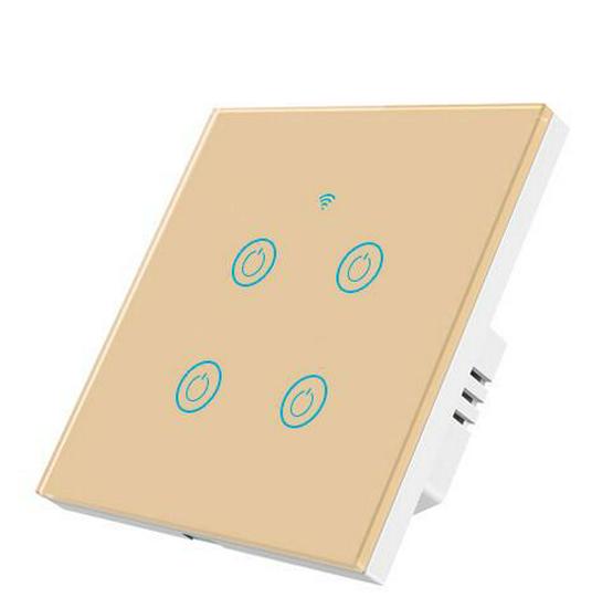 Умный выключатель Tuya Zigbee EU с панелью из закаленного стекла и поддержкой таймера Alexa
