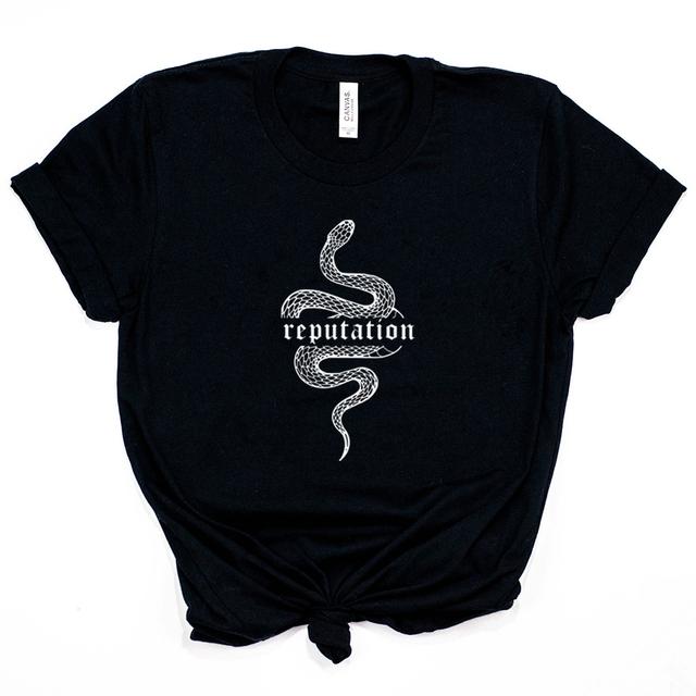 Reputation Snake T Shirt Look What You Made Me Do Shirt  Women Clothes Goth Tshirt Unisex Vintage Shirt Snake Graphic Tees