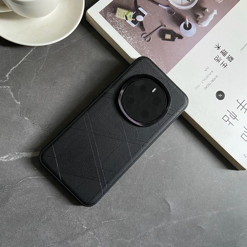 For Xiaomi Mi 15 Ultra Case Luxury Hard PU Matte Diamond Check Protective Back Cover Case For Xiaomi Mi15 Ultra Phone Shell
