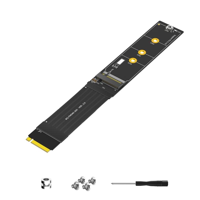 Кабель-удлинитель PCIe 180 градусов для M.2 NVME SSD, поддержка двух протоколов SATAs NVME, совместимый, несколько длин