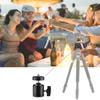 1/4 Hot Shoe Tripod Mount Camera Head Ball Adapter Cradle Ball Head with Lock LED Light Flash Bracket Holder For DSLR DV Cameras