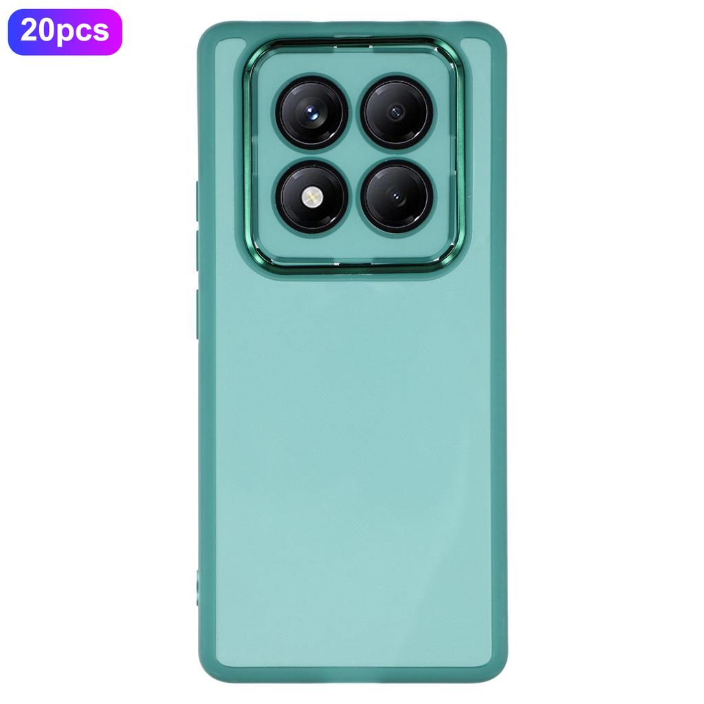 Bulk Purchasing 20Pcs For Xiaomi Redmi Note 14 Pro 5G Case Electroplated Camera Frame TPU Phone Cover Precise Cutouts