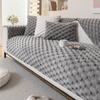 Honeycomb Velvet Sofa Cover, Pet Favorite, Cat and Dog Friendly, Thick Plush Furniture Protective Cover, Non Slip Sofa Cover, Be