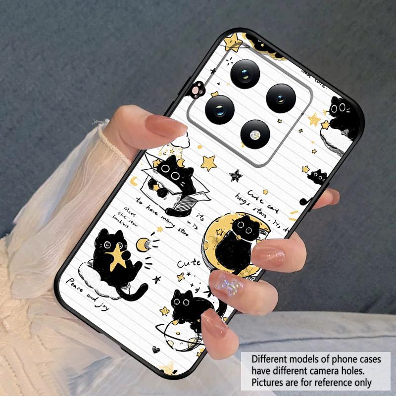 Мультяшный Лунный Кот Для Xiaomi Poco X7 M7 Pro 5G M5 X4Pro M4 M6 4G C65 C75 F6 F5 X6 X5 X7 X5 F7 Ultra M5S M4Pro 5G мягкий чехол для телефона