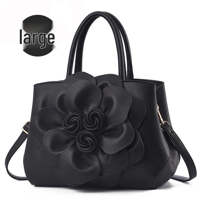 2025 Women's Rose Handbag: Elegant Large Capacity Crossbody & Shoulder Bag