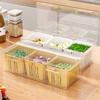 Food-safe Fridge Storage Organizer, For Ginger, Scallions, Onions, Fruits, Vegetables - Fresh-keeping Box With Drain Crisper
