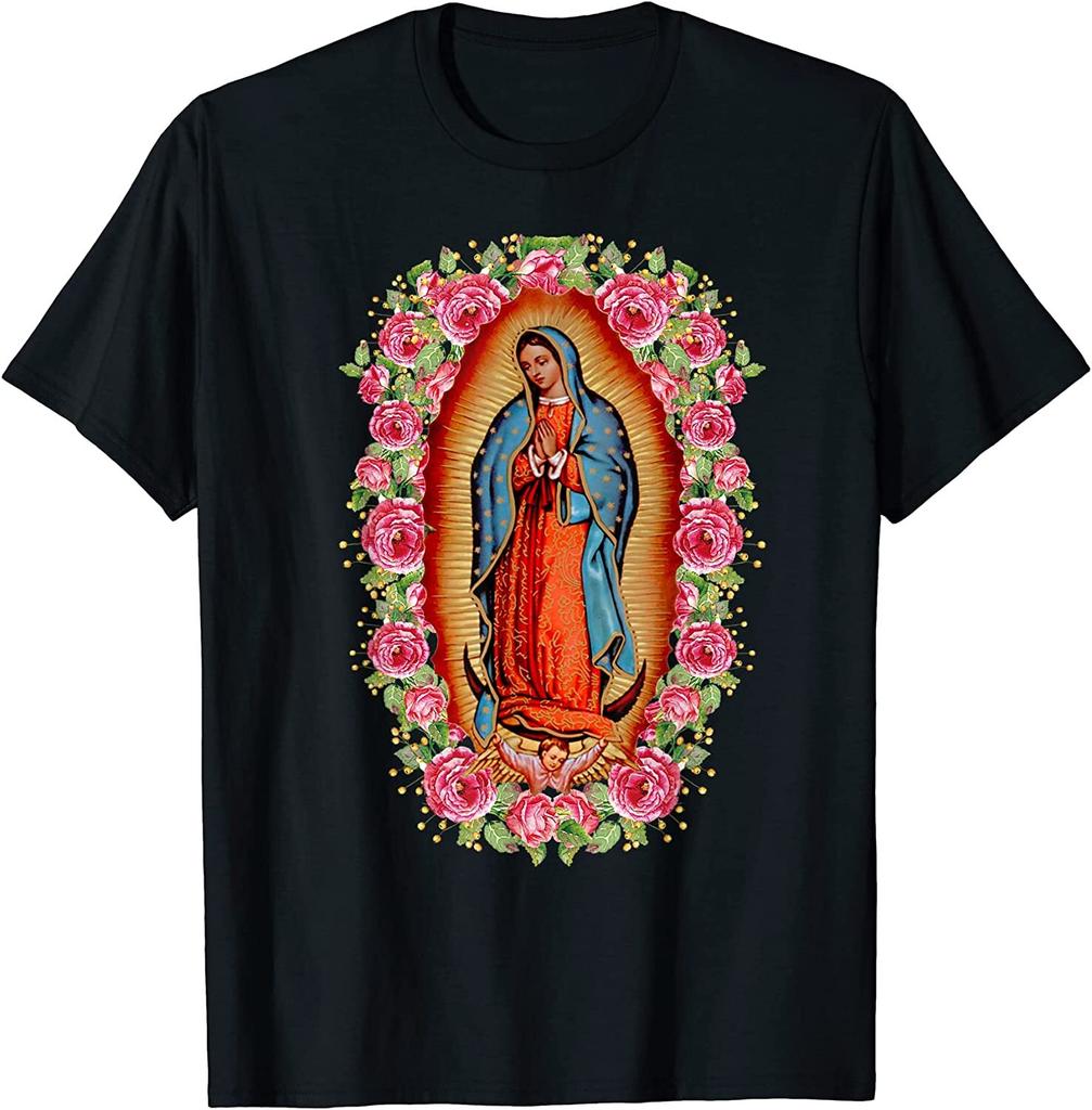Our Lady Virgen De Guadalupe Virgin Mary unisex T-Shirt-100% Cotton