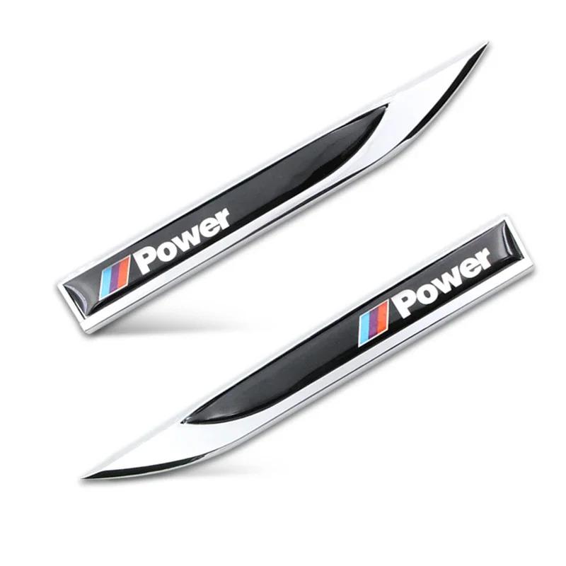 2pcs Fashion Car-Styling Stainless Steel Car Blade Car Body Waterproof Sticker For Bmw x1 x3 x5 x6 f10 f20 f30 e36 e39 e46 e60