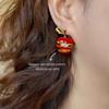 New Apple Bell Stud Earrings: Cute, Lightweight, Exquisite Design with a Playful Touch for a Luxurious Daily Look.