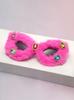 Plush Cat Eye Sunglasses Colorful Furry Frame Gem Accents Cute Shades for Girls Ideal for Photoshoots&Dress Up KJ157