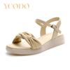 2023 Студенческие летние сандалии на плоской подошве из натуральной кожи, модные женские сандалии