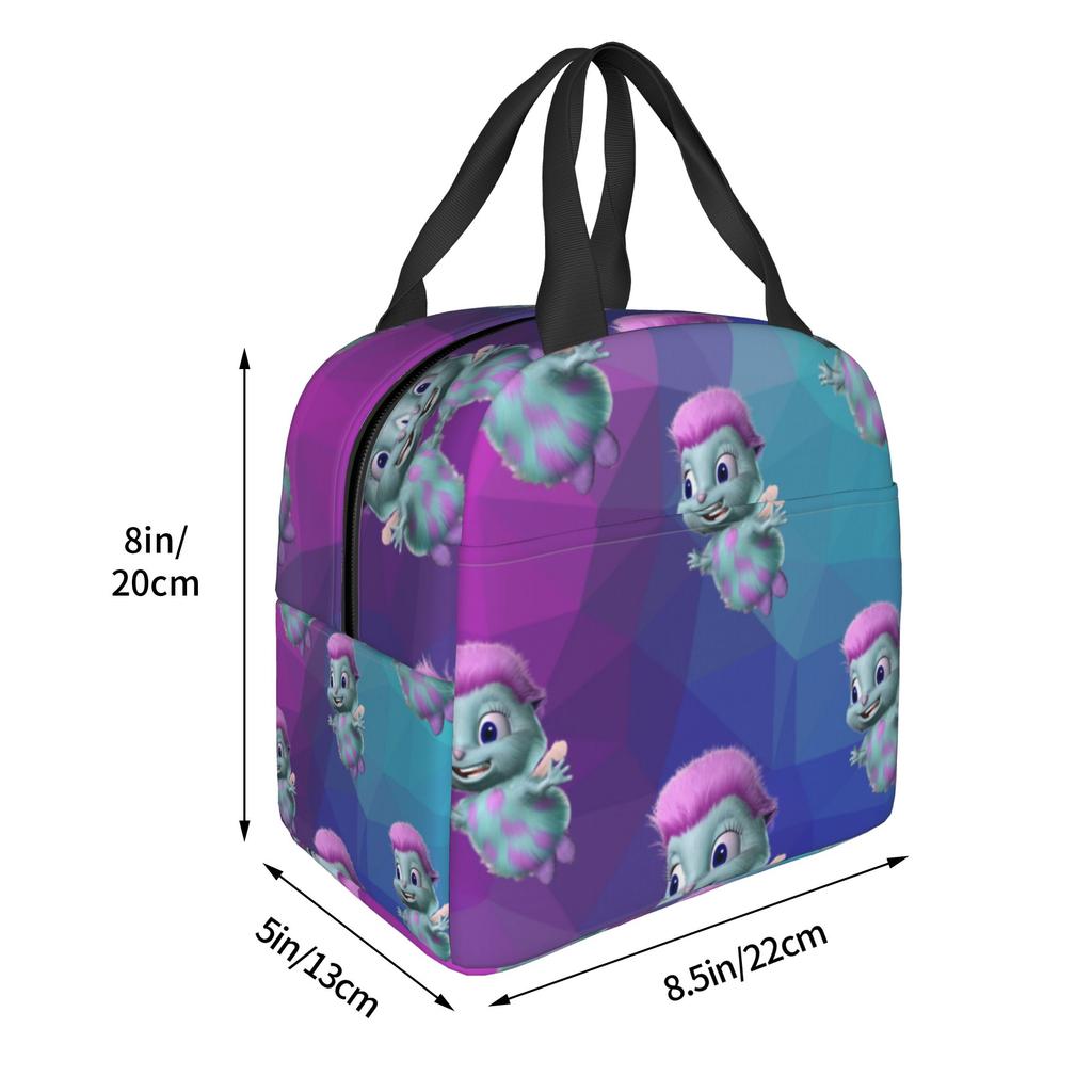 Cute Bibble Meme Lunch Bag Women Fantasy Cartoon Cooler Warm Insulated Lunch Boxes for Adult Office