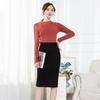 Elastic Plus Slimming Solid Office Tight Pencil Elastic Plus Sizes [RED RAY] [Red Ray] Women's Skirt, Waist, Sizes, Effect, Color, Wear, Skirt, Skirt,