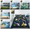 Домашнее постельное белье, Комплект постельного белья на тему пейзажной живописи, Постельное белье для спальни, Пододеяльник, Наволочка, Полноразмерное постельное белье для односпальной/двуспальной кровати
