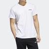 Adidas T Shirts Men's White Crew Neck Moderate