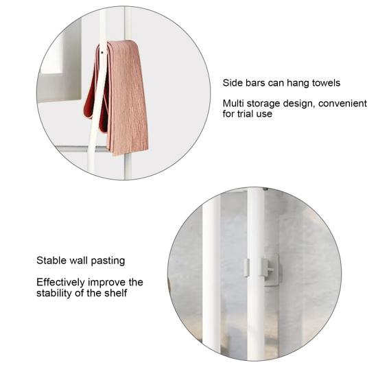 Стеллаж для хранения в ванной комнате, большая вместимость, прочная несущая способность, простая установка, многоуровневая отдельно стоящая полка для хранения над унитазом