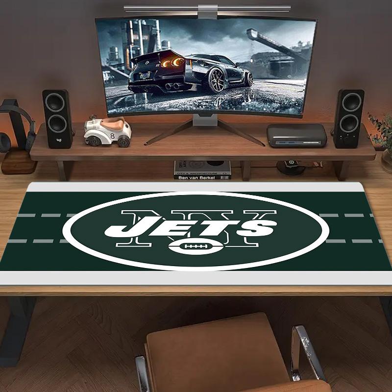 New York Jets Print Cushion Non-slip Laptop Tablet Big Mousepad XXL Mat Mini PC Playmat With Lock edge
