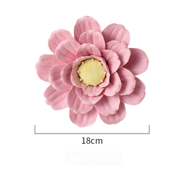 Креативная керамическая настенная фреска с цветами, украшение для дома, диван, ТВ-фон, настенные подвесные поделки, магазин, отель, декор для стены на веранде, наклейка