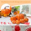 7pcs Simulation Pumpkin Model Orange Foam Pumpkin Suit