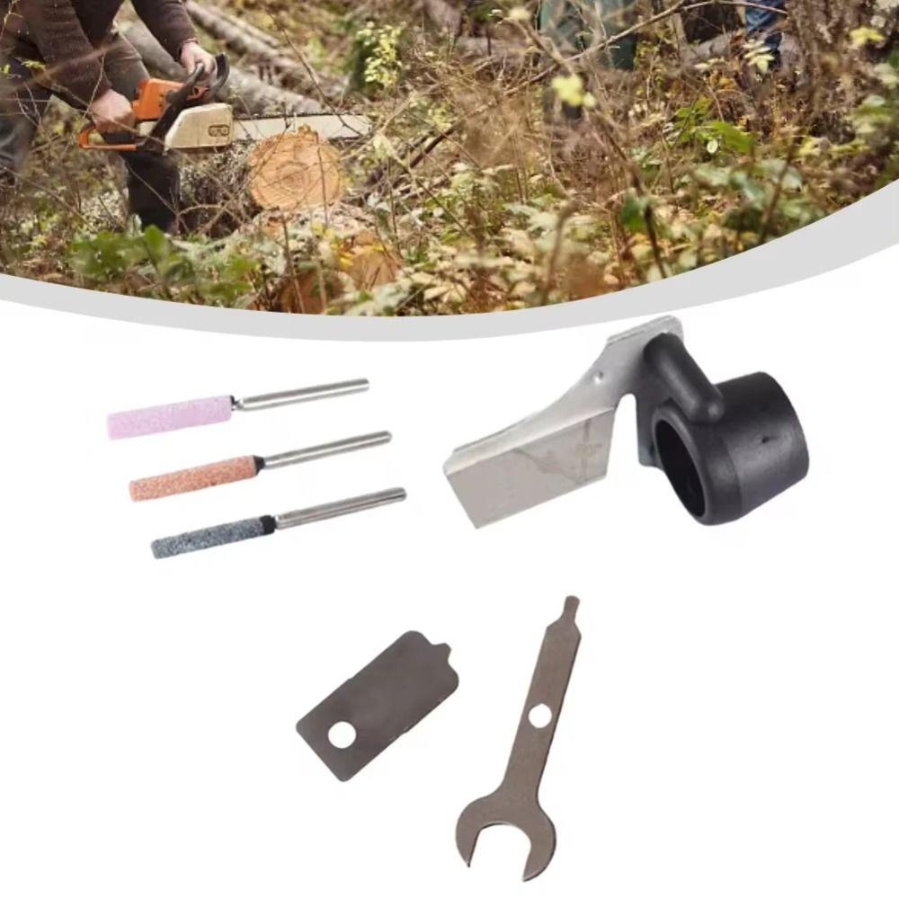 6pcs Adjustable Sharpening Angle Chainsaw Sharpening Attachment Kit Chainsaw Parts Gardening Tools