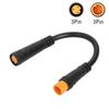 PE 3-pin Extension Cable Waterproof Electric Bicycle Wire Plug  Suitable for Electric Bicycle