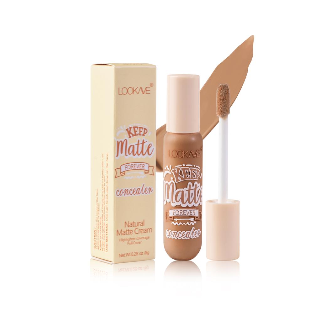 Concealer Waterproof Liquid Foundation Full Coverage Long Lasting Face Scars Acne Dark Circles Cover 8g