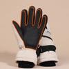 Women Winter Ski Gloves, Touchscreen Warm Fleece Lined Anti-Slip Cycling E-Bike Cold-Proof Gloves