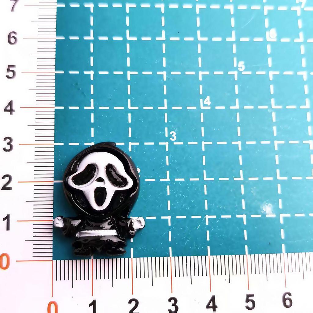 Halloween Ghost Monster DIY Cream Glue Phone Case and Hair Clip Resin Accessories.