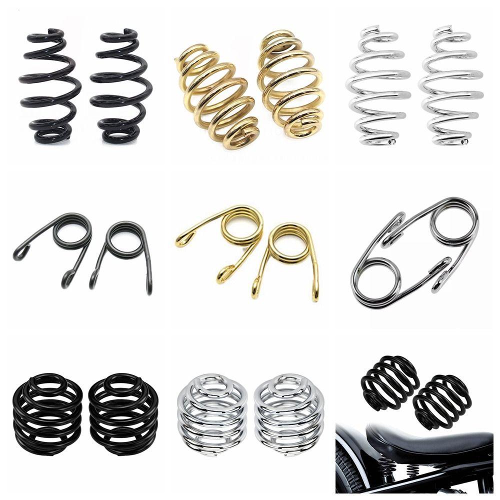 Серебристый Золотой Черный Комплект Креплений Пружин Сиденья Мотоцикла Пружинный Зажим для Harley/Sportster/Honda