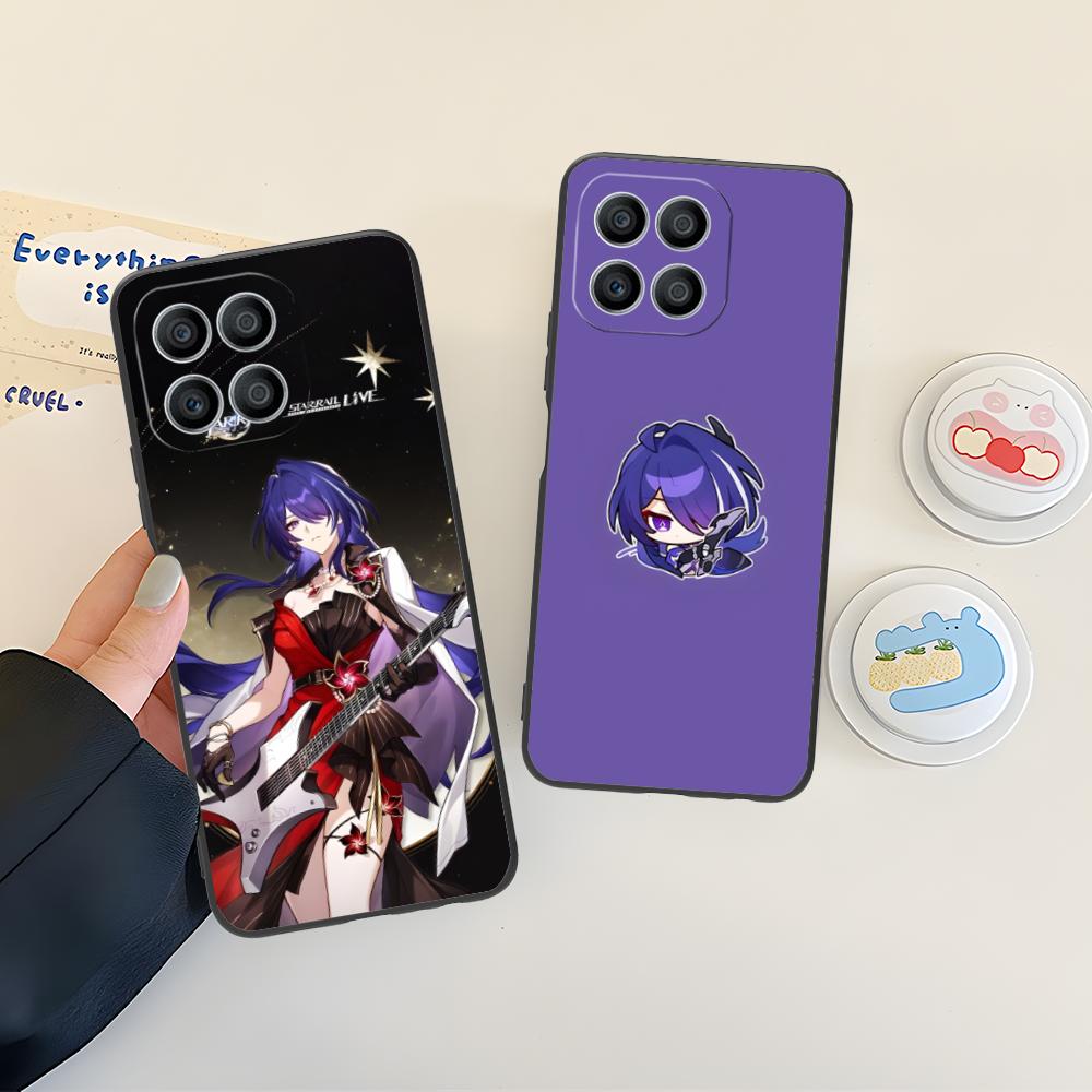 HSR Acheron Матовый ТПУ Чехол для Мобильного Телефона для Honor 90 80 70 60 50 30 20 10 9 8 7 Pro S SE Lite 5G Цветной Печатный Чехол