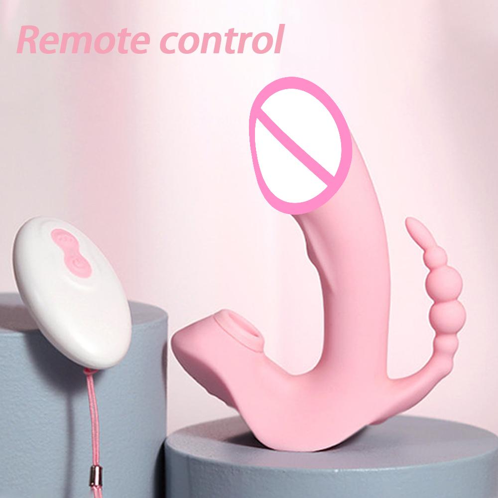 Tongue Licking Female Masturbator Wearable Vibrator Remote Control Clitoris G-Spot Anal Stimulator Massager Sex Toy For Women