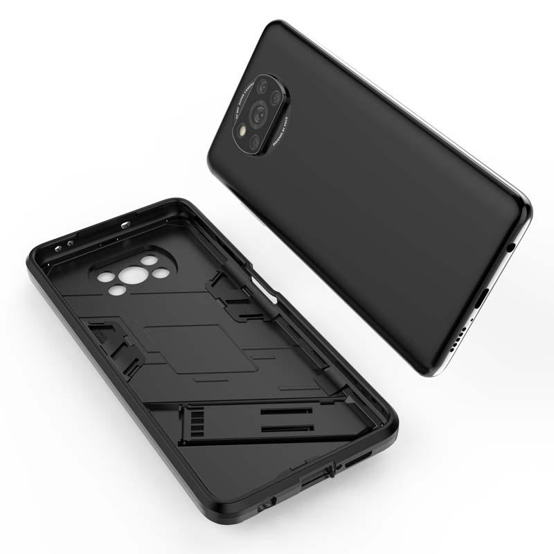 Бронированный противоударный чехол для телефона Xiaomi Mi Pocophone Poco X3 Pro Магнитный автомобильный держатель-подставка Чехол для Poco X3 NFC Жесткий прочный чехол
