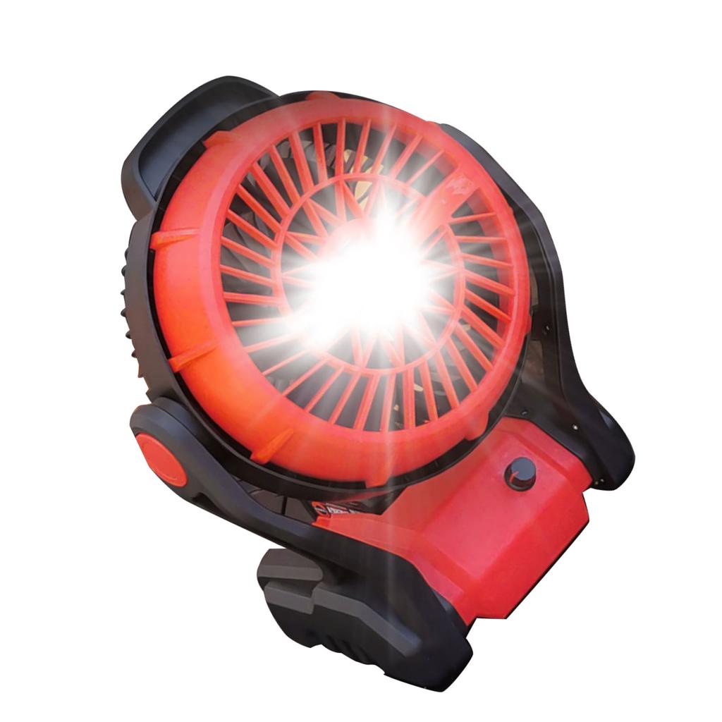 Вентилятор для кемпинга со светодиодной подсветкой, 12-дюймовый, работающий на литиевой батарее, вращающийся на 270 градусов вентилятор для BL1830 18 В