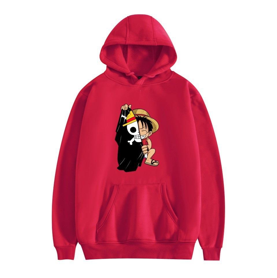 Anime peripheral printing casual hooded sweater couple