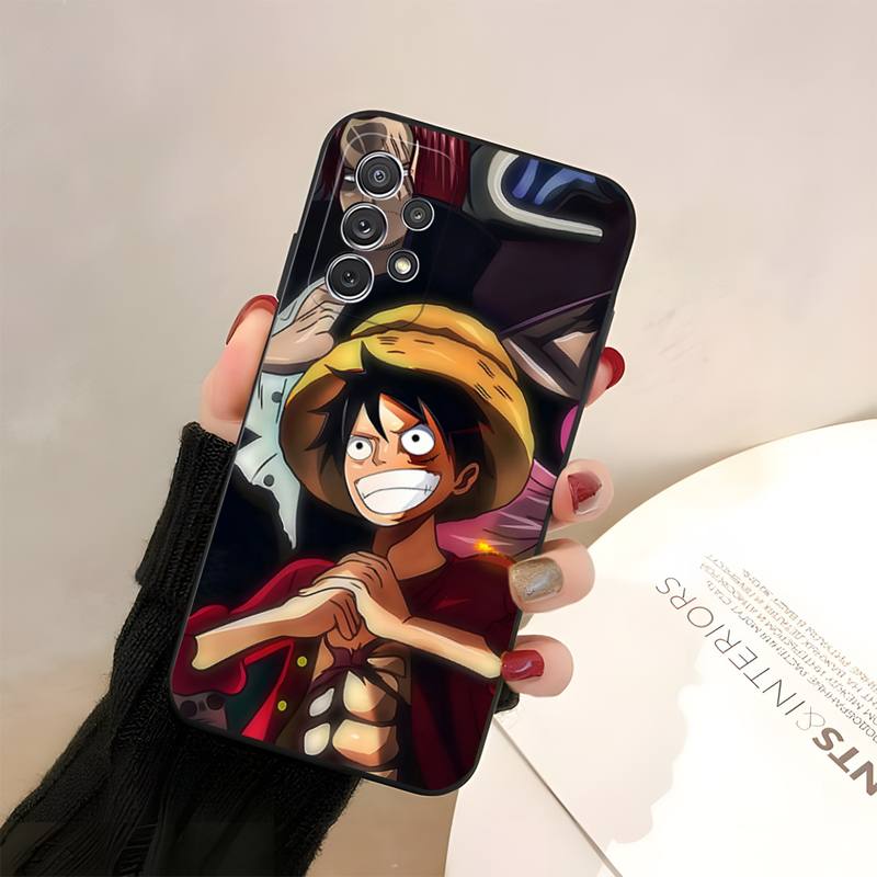 Anime One Piece Luffy Phone Case Fundas For Samsung A50s A52 A51 A72017 A73 A72018 A62018 A50 A13 A53 Macia Shockproof Capa