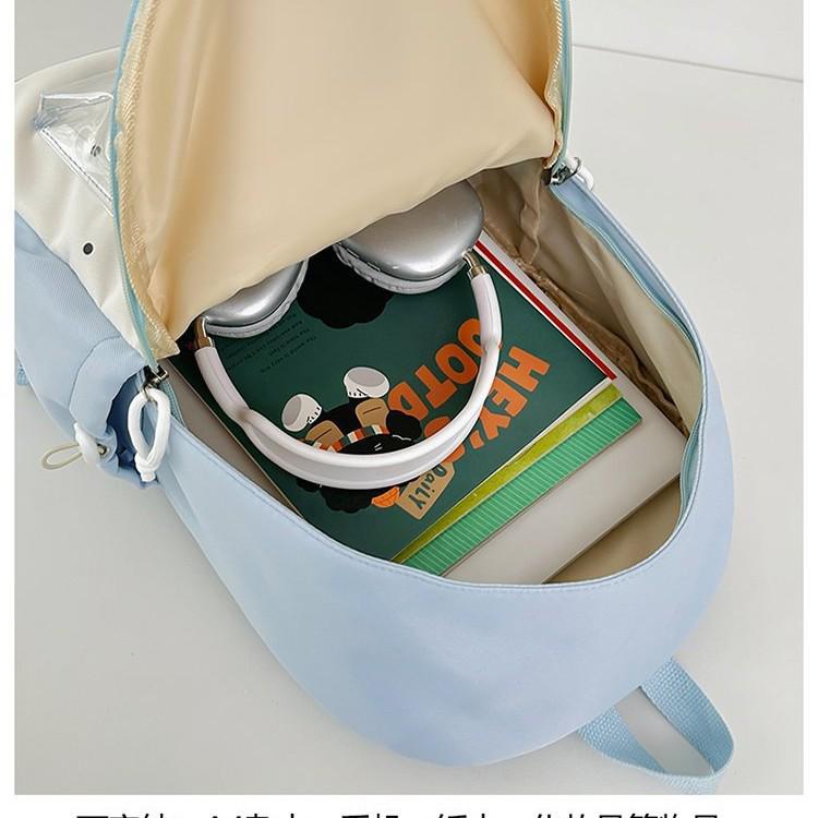 Large Capacity Japanese Style Backpack - Lightweight, Cute Cartoon Design for Female Students