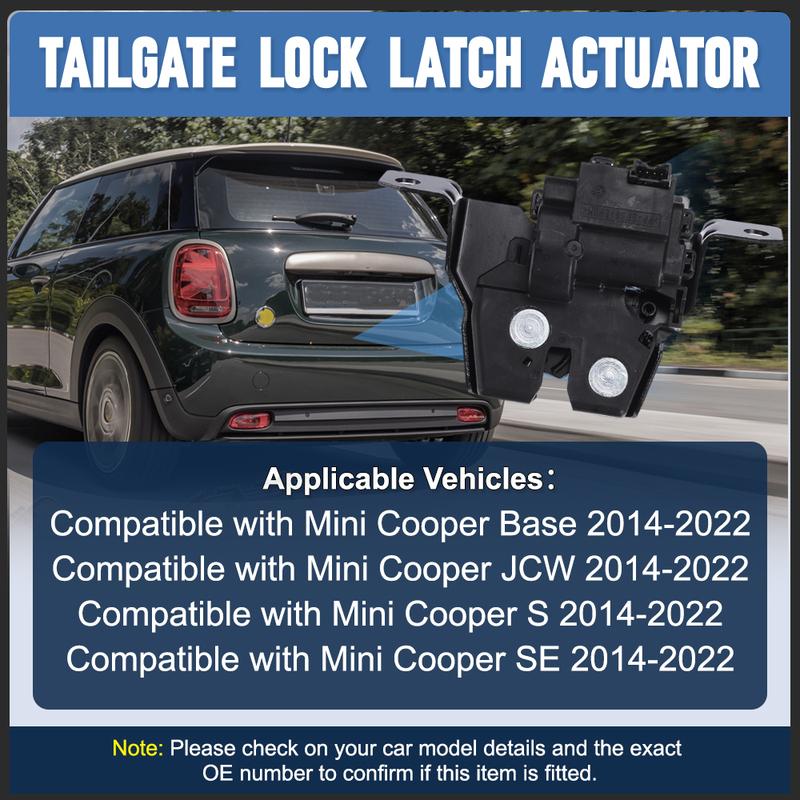 Rear Tailgate Boot Lid Trunk Lock Actuator Latch for BMW Mini Cooper 2014 2015 2016 2017 2018     51247337576