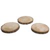 Disque En Bois, Naturel, 10 - 12cm Ø, Paquet 3 Pces