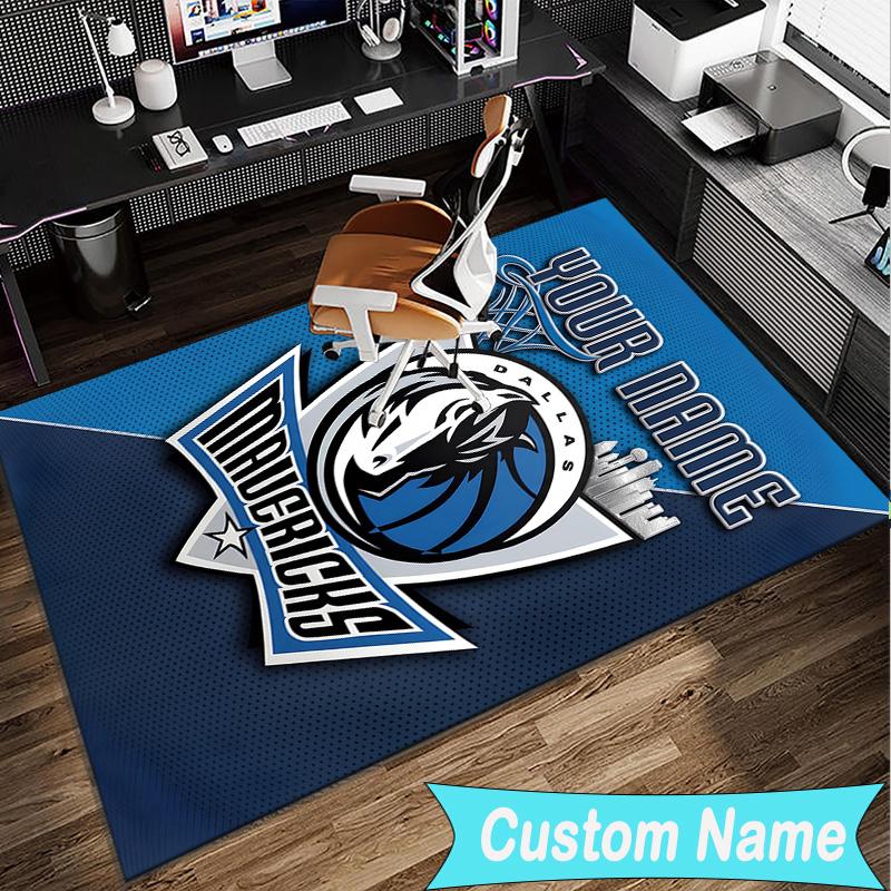 Custom Name Rug MAVERICKS LOGO Area Rug Suitable for Indoor And Outdoor,Carpets for Homes, Offices,Living Rooms,Home Decor,Christmas Gift