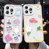 Shockproof Cartoon Astronaut Crystal Case Full Cover Camera Protection Transparent Soft Phone Casing for Samsung