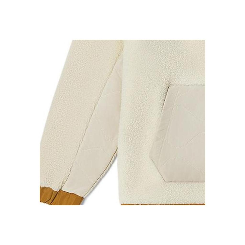 Vans Solid Color Front Pocket Hoodie Long Sleeve Women Tops Yellow VN0A7YIC2N1