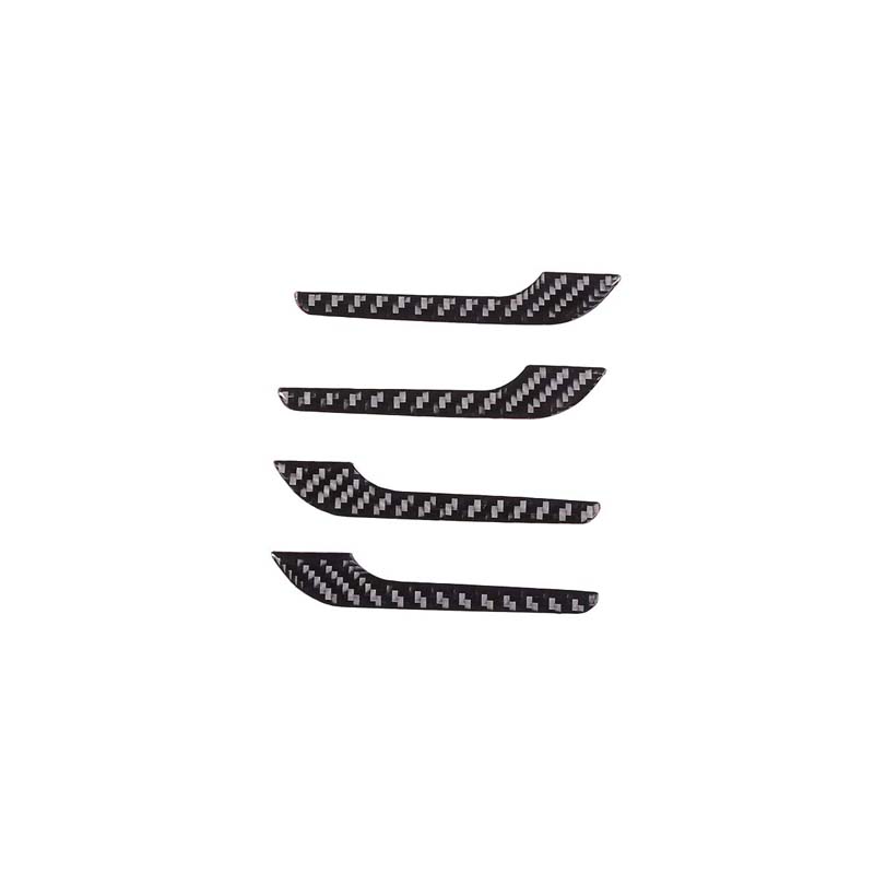 Soft Carbon Fiber Car Inner Door Handle Decorative Strip Trim Sticker For Mercedes Benz C-Class W206 2022-2024 Car Accessories