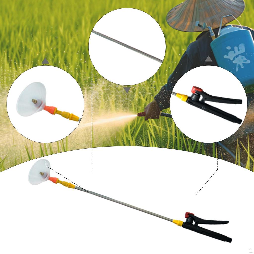 Выдвижная штанга-распылитель Садовый аксессуар 70см-130см Удлинение для использования на открытом воздухе