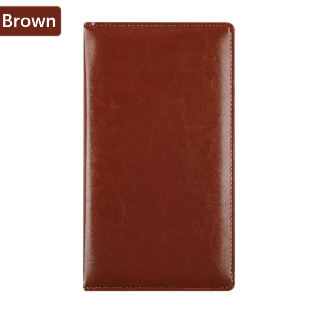 PU Leather A6 File Folder Storage Slot Writing Pad Fashion Order Dishes Note Holder  Office School