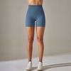 Striped Peach Hip Lift Belly Belly Solid Color Yoga Three-point Shorts Sports Running Fitness Pants Women