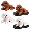 Cute Puppy Ornament for Office Realistic Dog Dashboard Ornament Sleeping Figure Car Accessory Lovers Vivid Miniature Statue Interior Desk Decoration