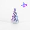 3D Printed Spiral Cone Toy Impossible Pyramid Passthrough Sculpture Pass Through Pyramid Toy Mini Vortex Thread Illusion