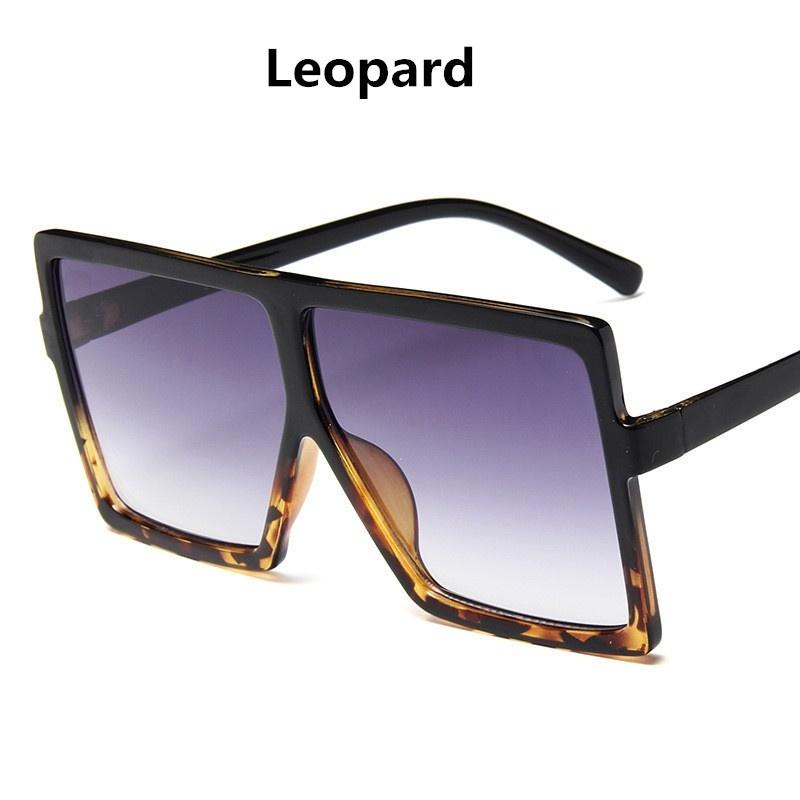 Higodoy Plastic Oversized Women Sunglasses Square Brand Designer Big Frame Sunglasses for Female UV400