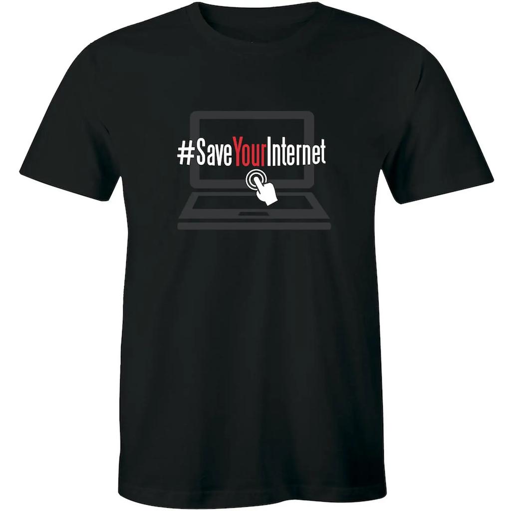 Save The Internet T Shirt Article 13 Unisexs Vintage Versatile Soft Slightly Homme Streetwear Casual Designer Clothes